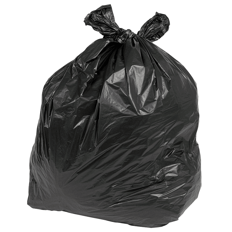 Pack of 200 Clena Black Sacks H/D 18x29x38"