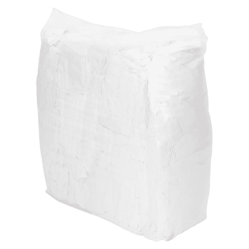 Clena White Cotton Sheet Rag 8kg