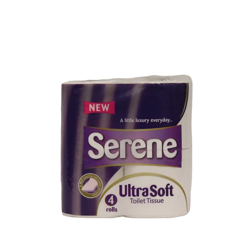 Pack of 40 Serene Premium 3 Ply Quilted Toilet Rolls