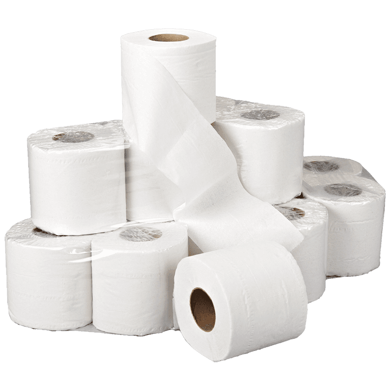 Pack of 36 Clena Toilet Roll White 2 Ply 320 Sheet