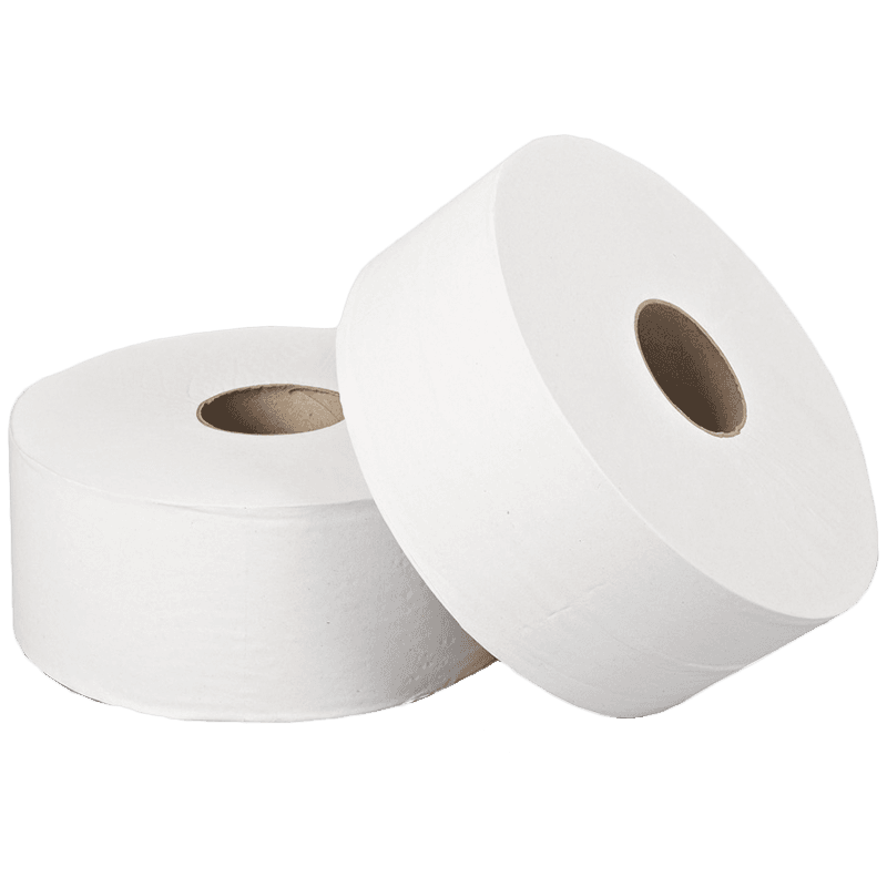 Pack of 12 Clena Mini Jumbo Toilet Roll 60mm Core