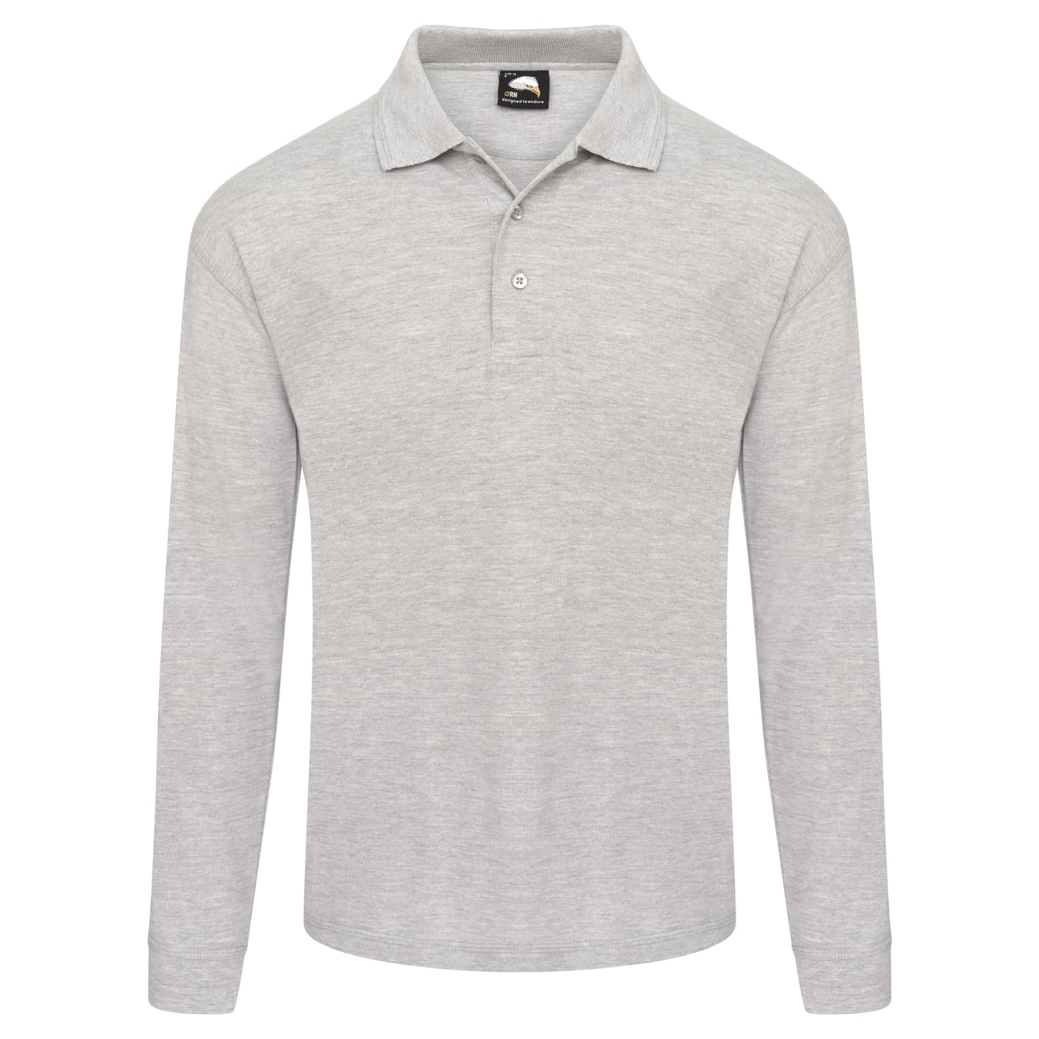 ORN Weaver Long Sleeved Poloshirt in Ash