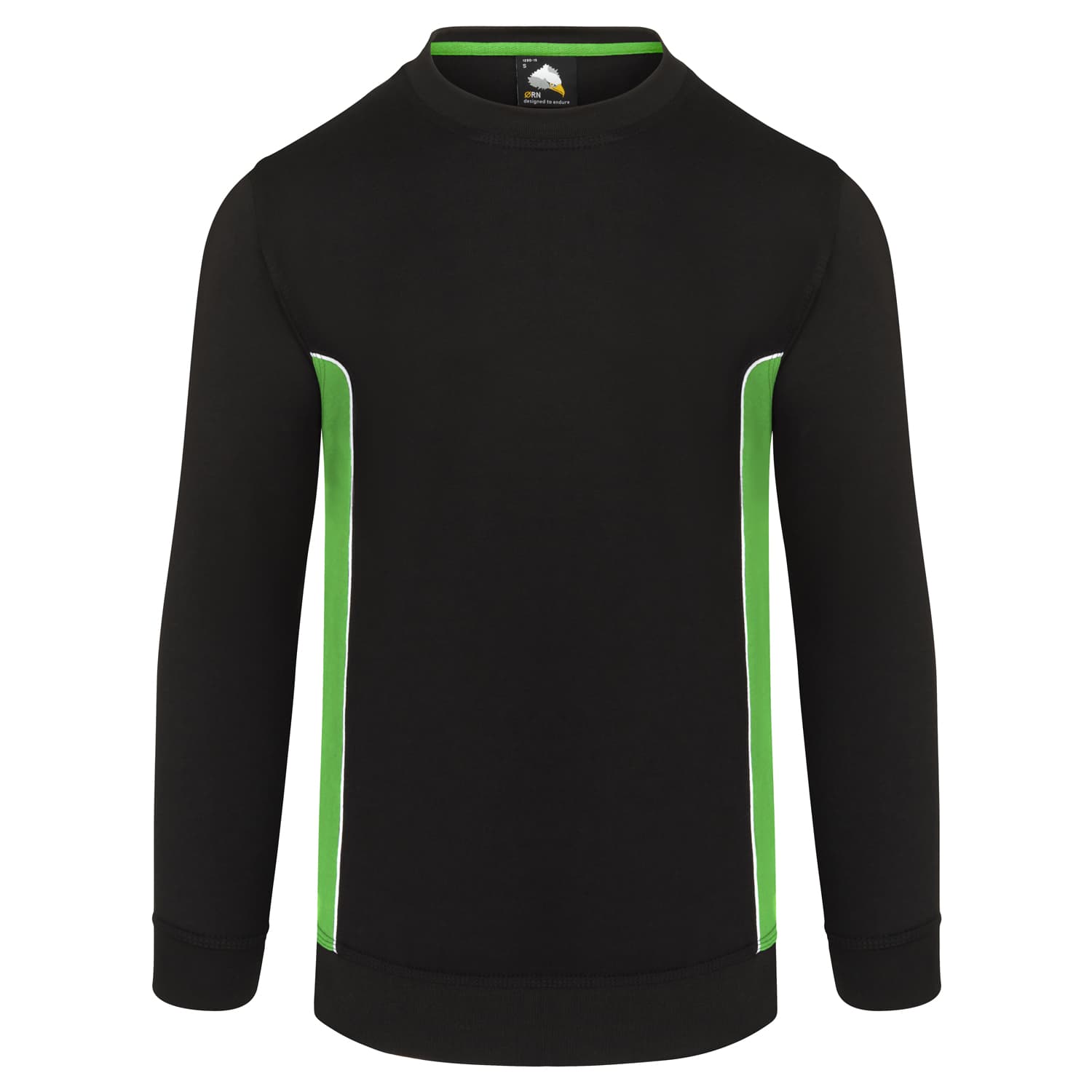 ORN Silverswift Sweatshirt in Black - Lime