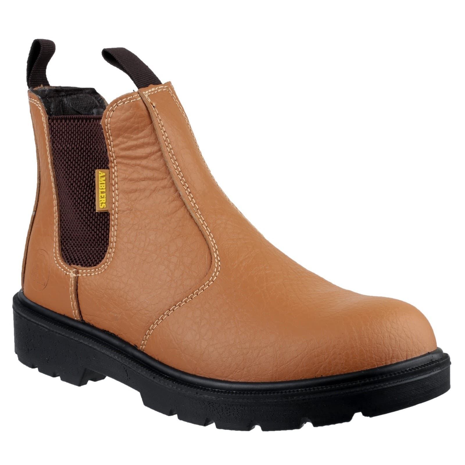 Amblers Safety Amblers Safety FS115 Dual Density Pull on Chelsea Safety Boot - Tan in Tan