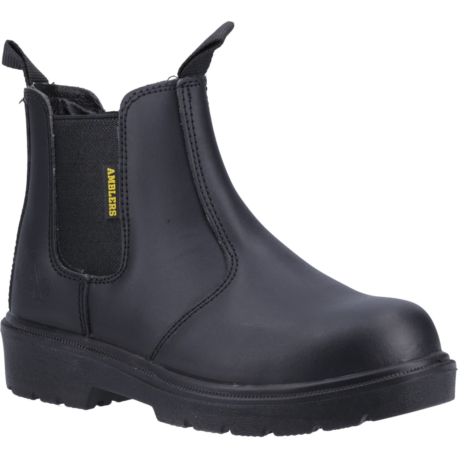 Amblers Safety Amblers Safety FS116 Hardwearing Pull on Safety Dealer Boot - Black in Black
