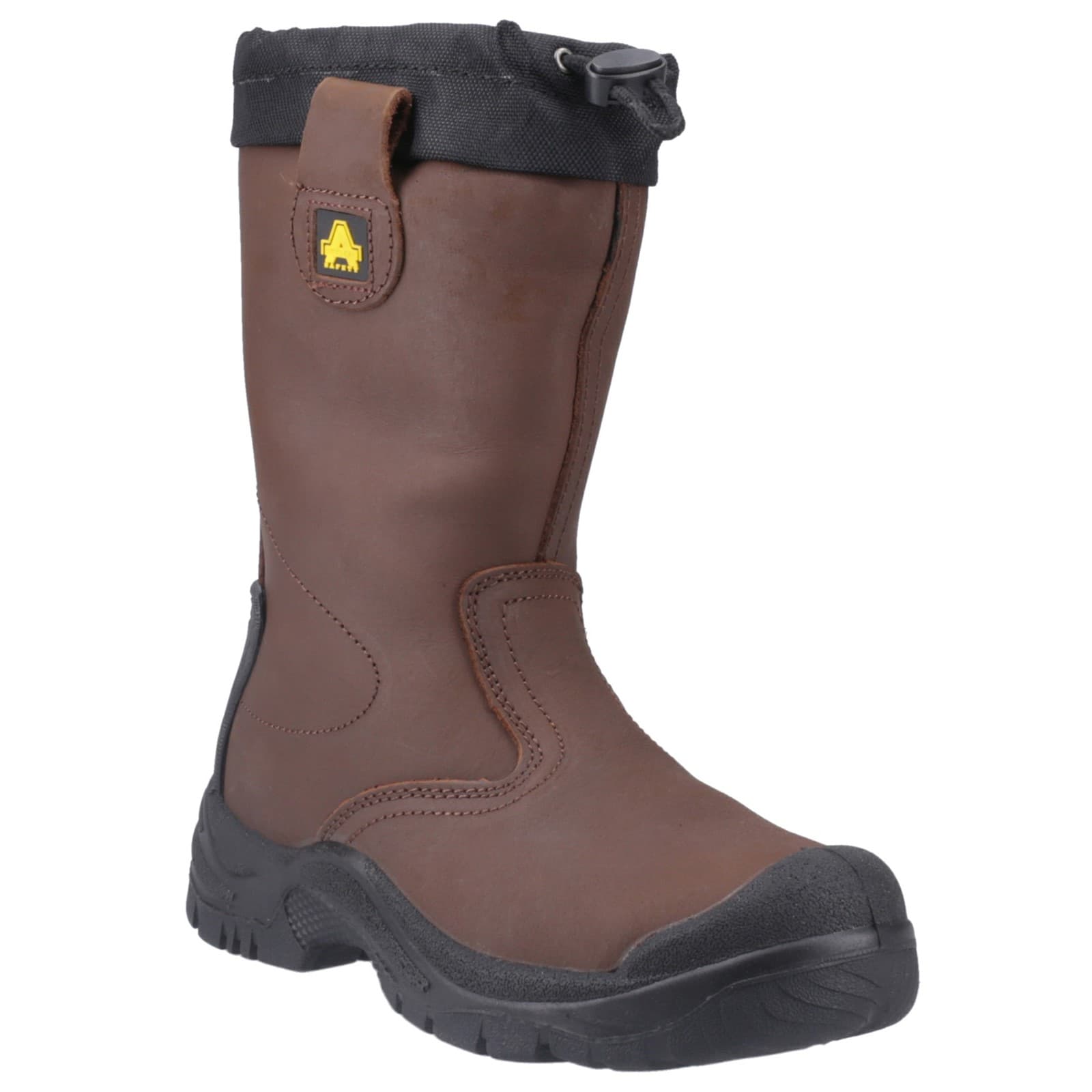 Amblers Safety Amblers Safety FS245 Antistatic Pull On Safety Rigger Boot - Brown in Brown