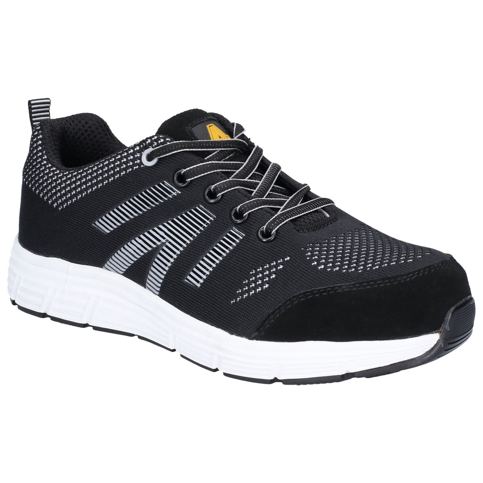 Amblers Safety Amblers Safety AS714 BOLT Safety Trainer - Black in Black
