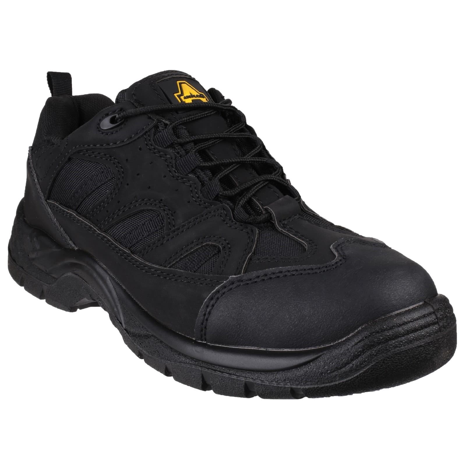 Amblers Safety Amblers Safety FS214 Vegan Friendly Safety Shoes - Black in Black