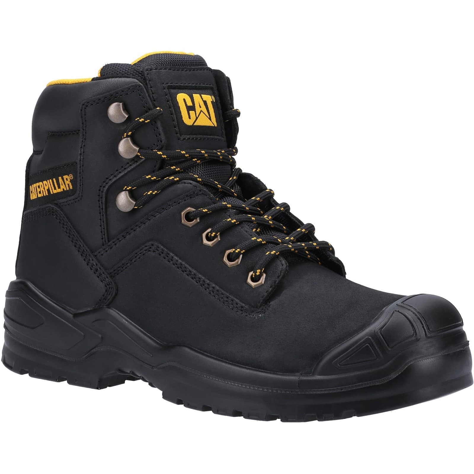 Caterpillar Caterpillar Striver Mid S3 Safety Boot - Black in Black