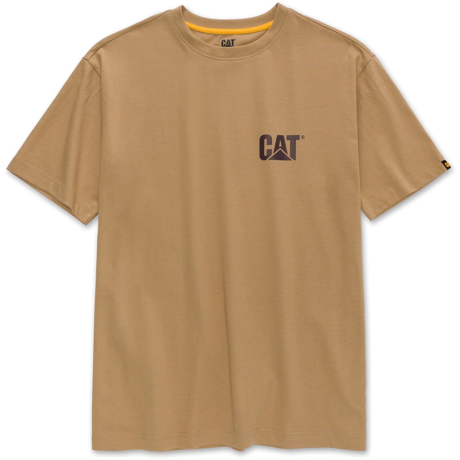 Caterpillar Caterpillar Trademark Tee - Khaki in Khaki