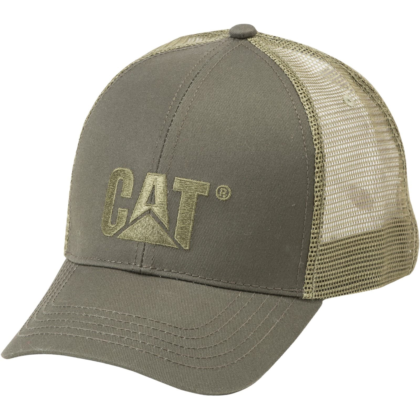 Caterpillar Caterpillar Raised Logo Cap - Olive in Olive