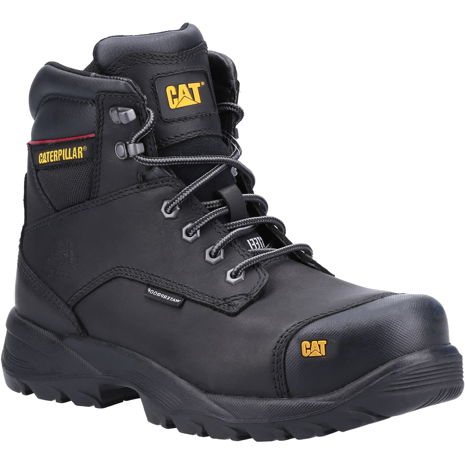 Caterpillar Caterpillar Spiro Waterproof Safety Boot - Black in Black
