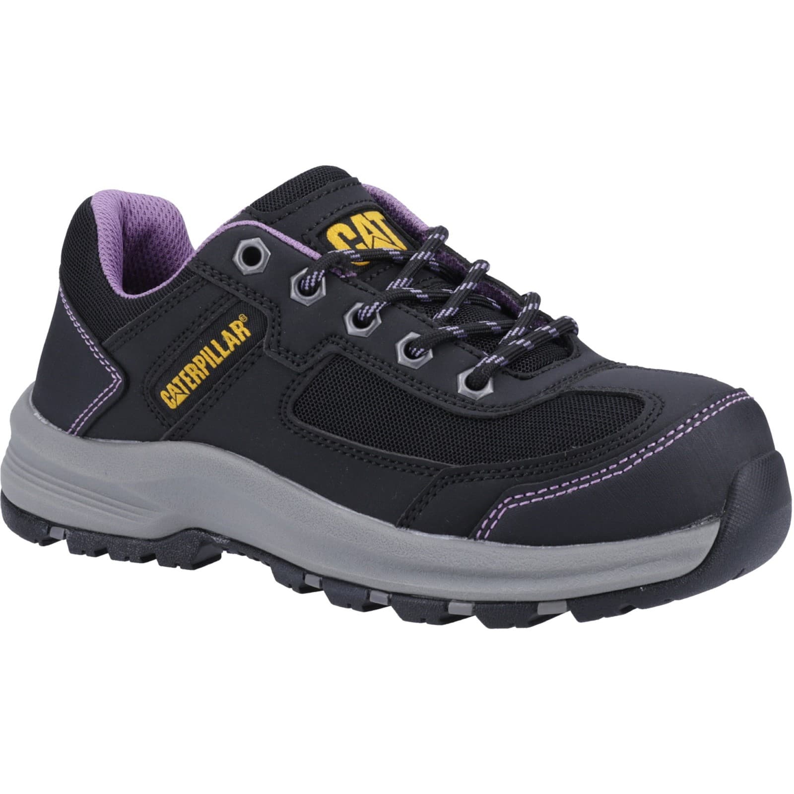 Caterpillar Caterpillar Elmore Work Shoe - Black/Lilac in Black/Lilac