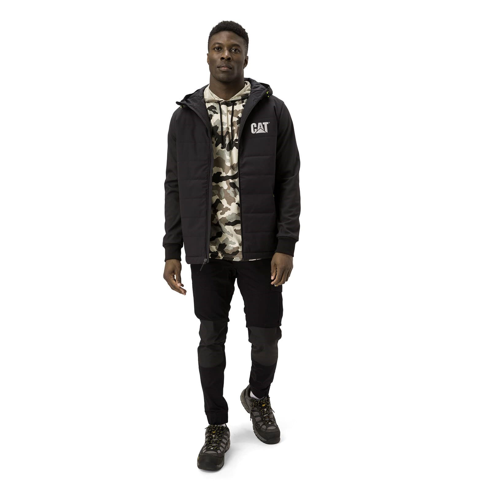 Caterpillar Caterpillar Tech Hybrid Jacket - Black in Black