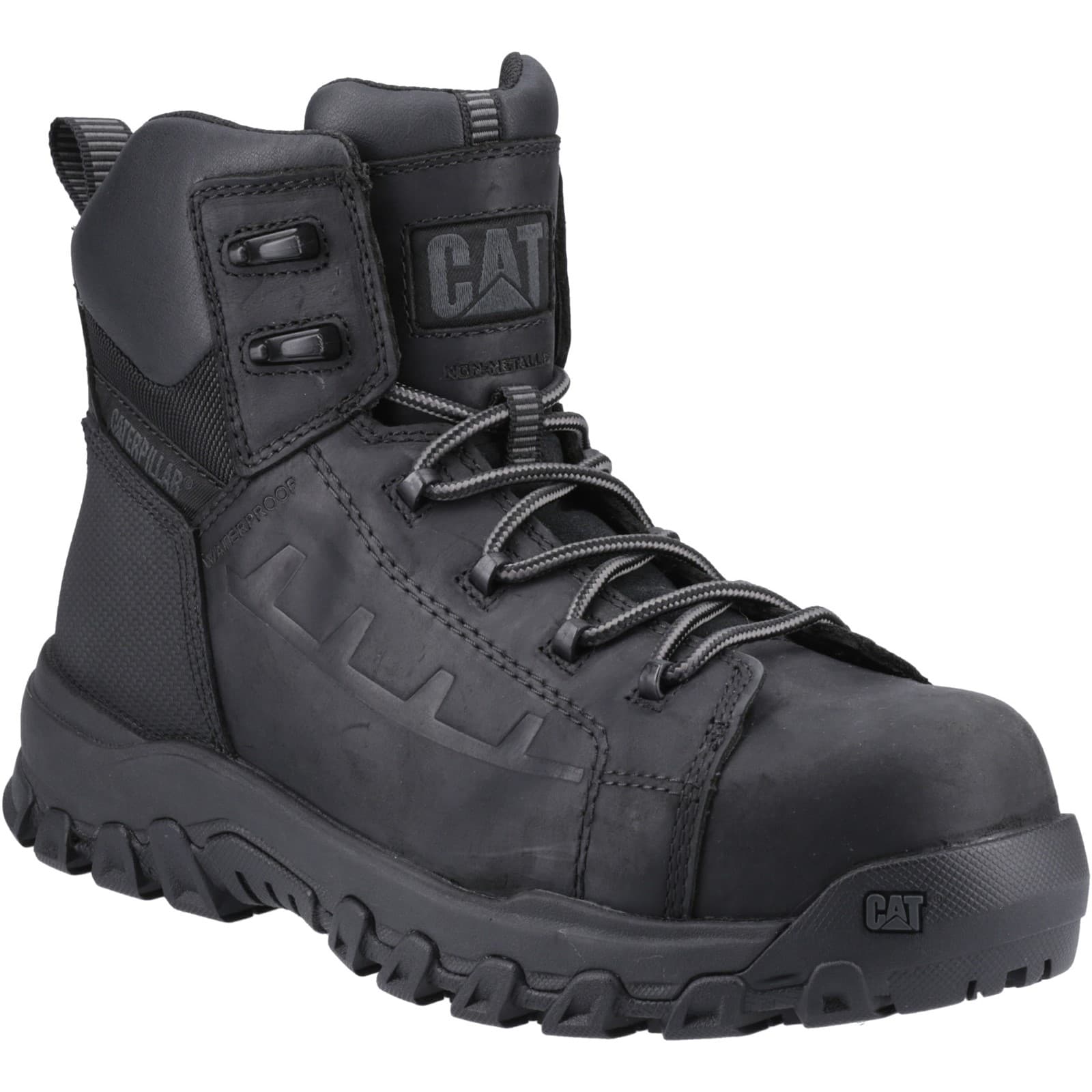Caterpillar Caterpillar Threshold Rebound Safety Boot - Black in Black