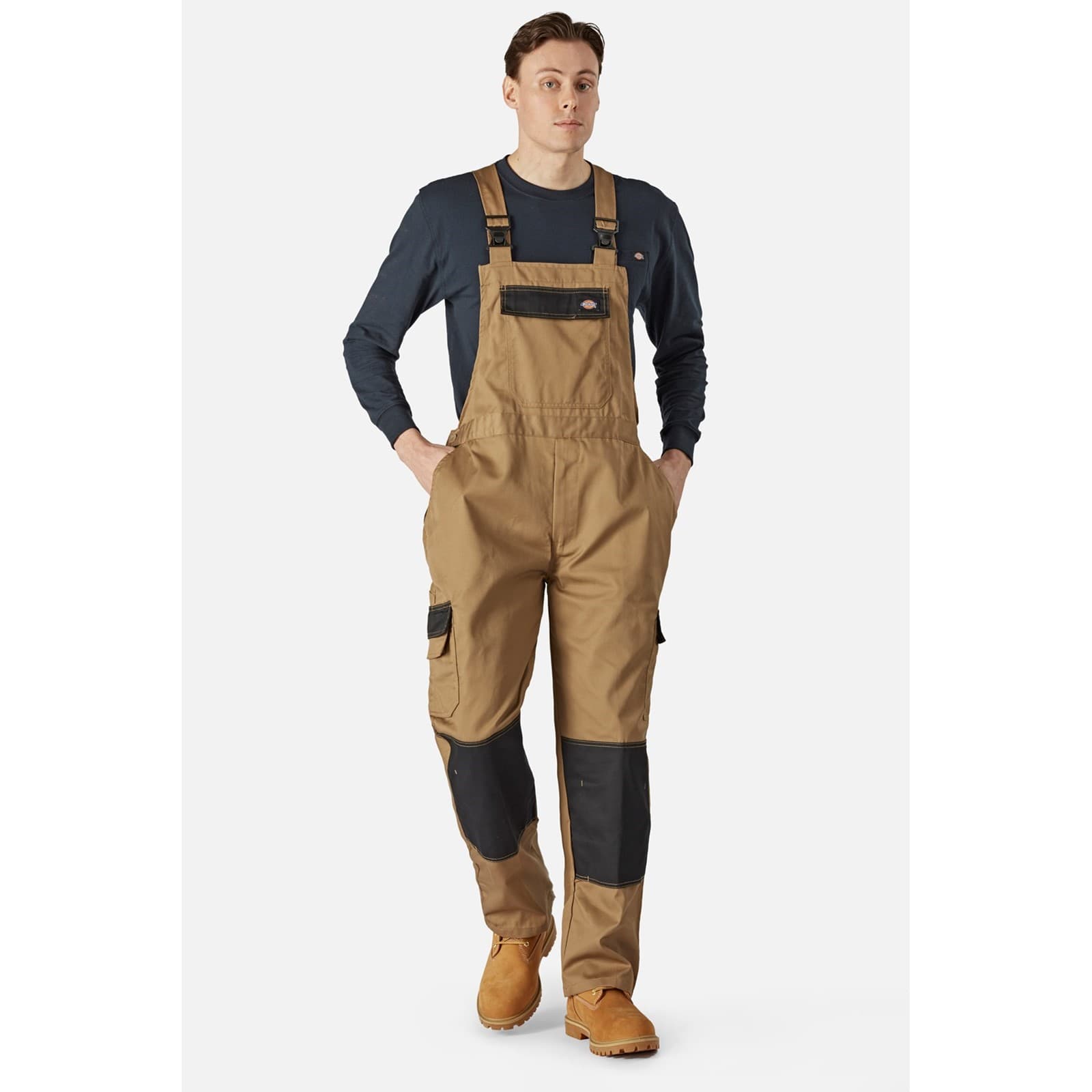 Dickies Dickies Everyday Bib and Brace II - Antique Penny/Black in Antique Penny/Black