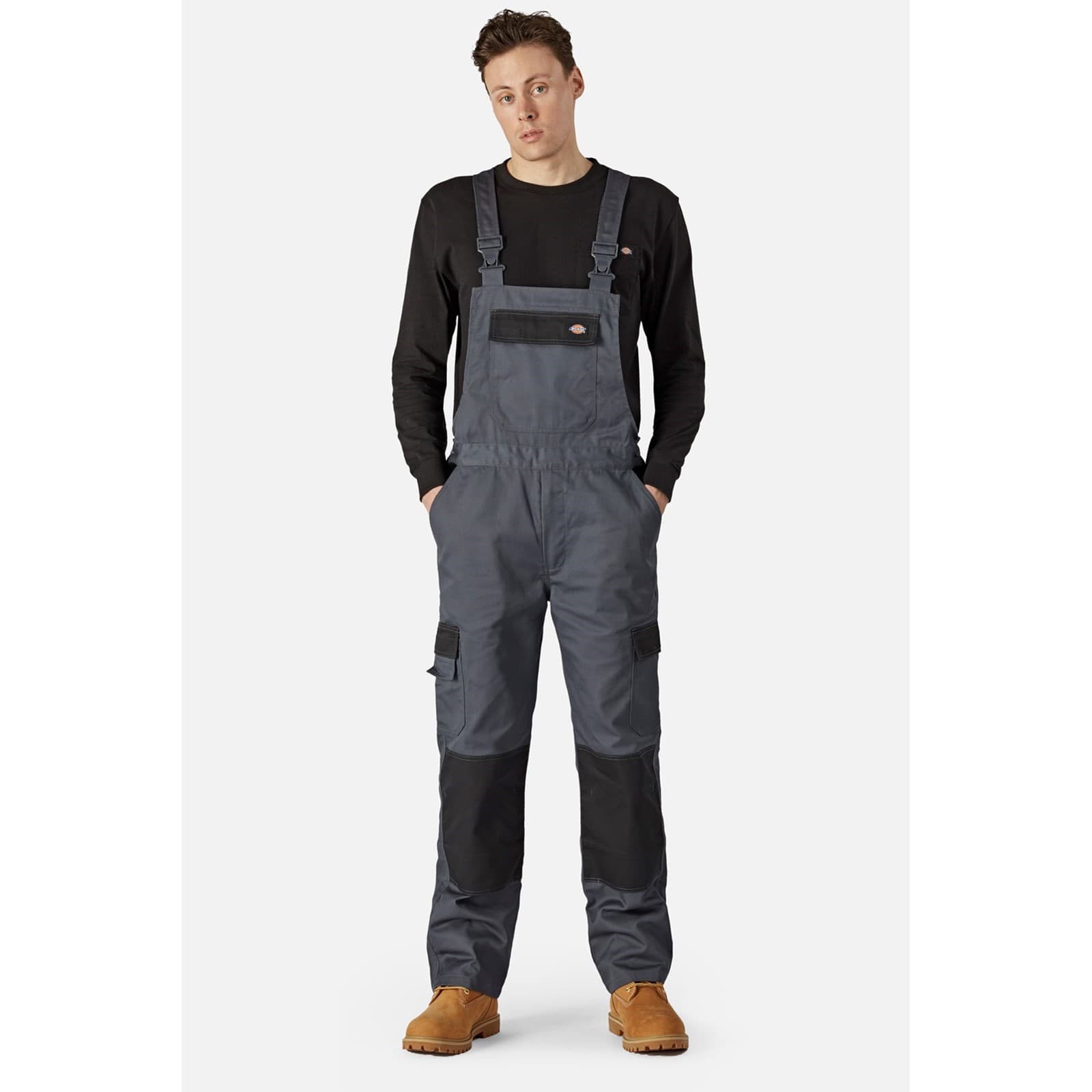 Dickies Dickies Everyday Bib and Brace II - Slate Grey/Black in Slate Grey/Black