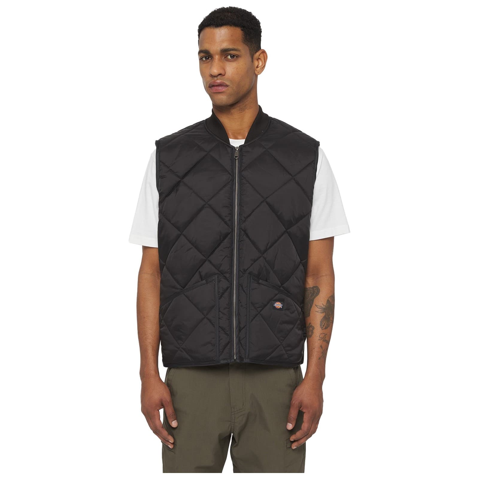 Dickies Dickies Diamond Quilted Vest - Black in Black