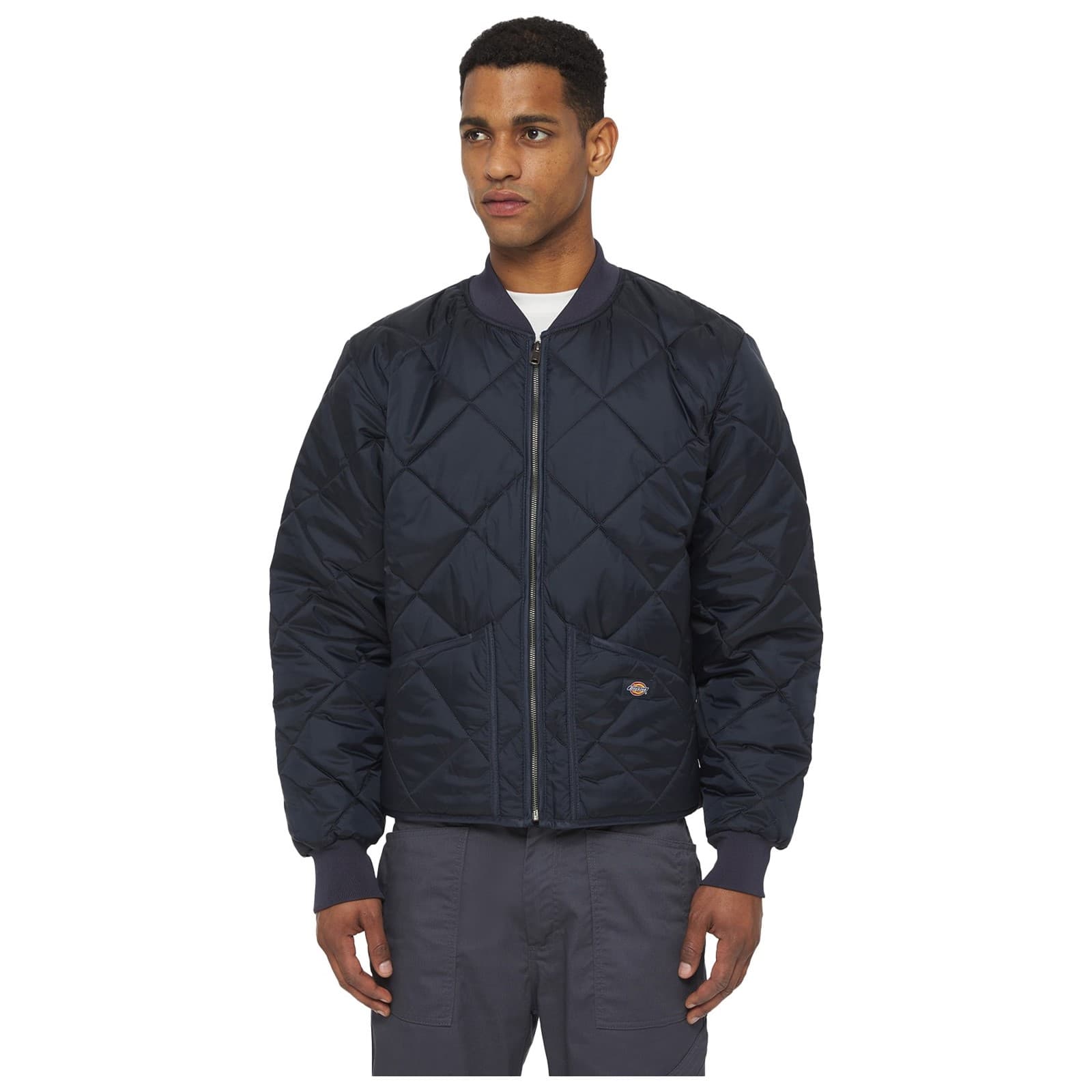 Dickies Dickies Diamond Quilted Nylon Jacket - Dark Navy in Dark Navy