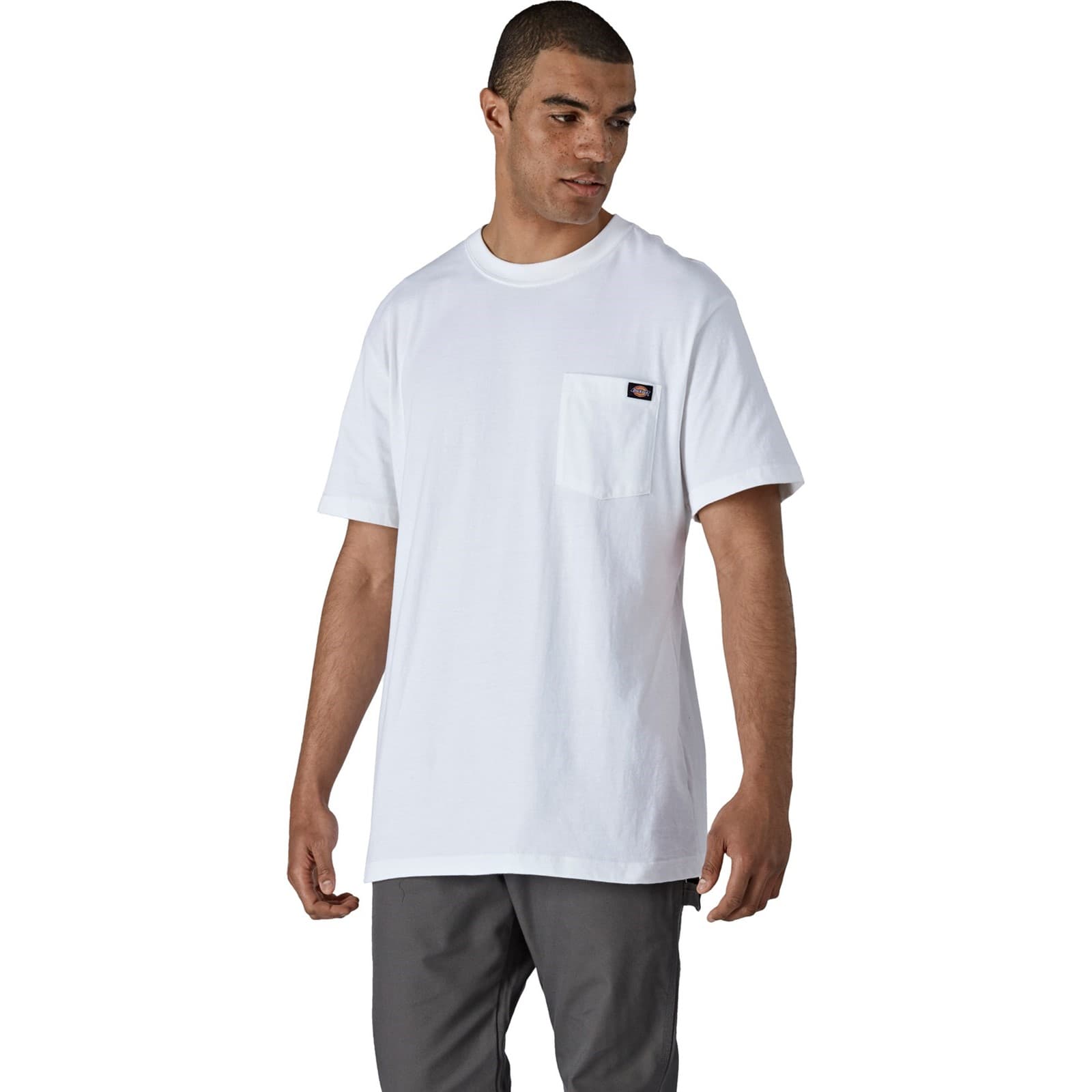 Dickies Dickies Short Sleeve Cotton T-Shirt - White in White