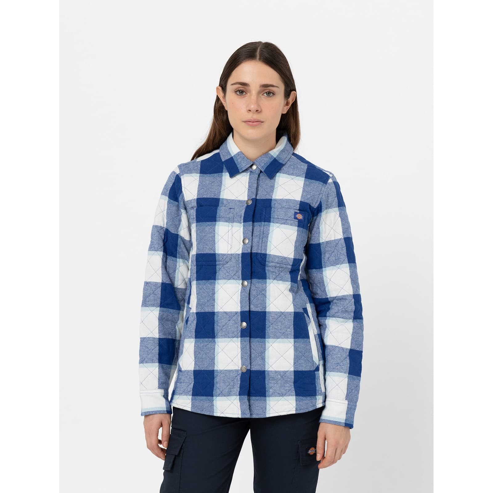 Dickies Dickies Flannel Shirt Jacket - Surf Blue in Surf Blue