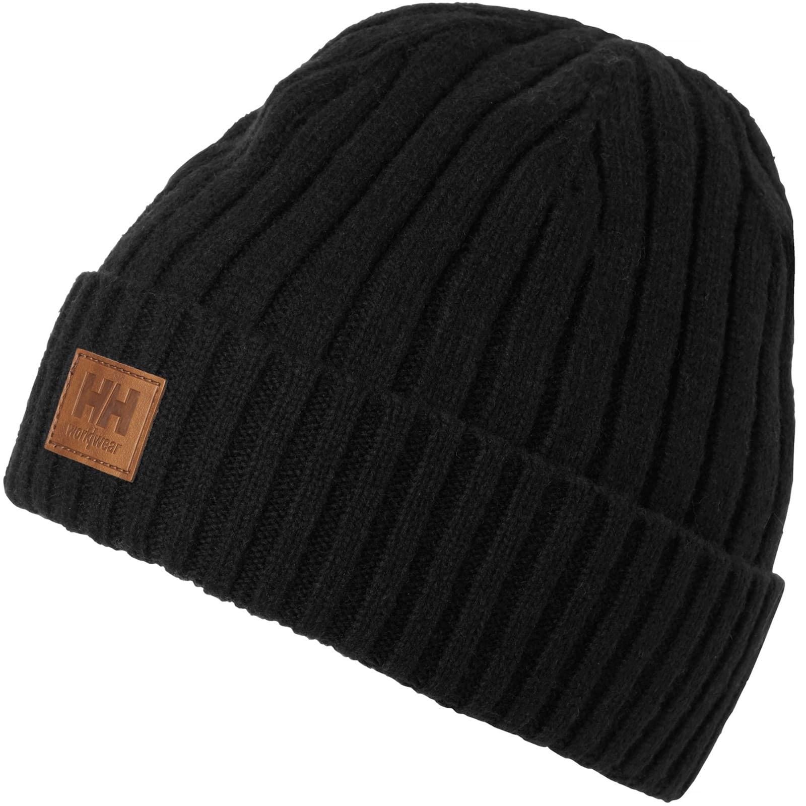 Helly Hansen Workwear Helly Hansen Workwear Classic Wool Cuff Beanie - Black in Black