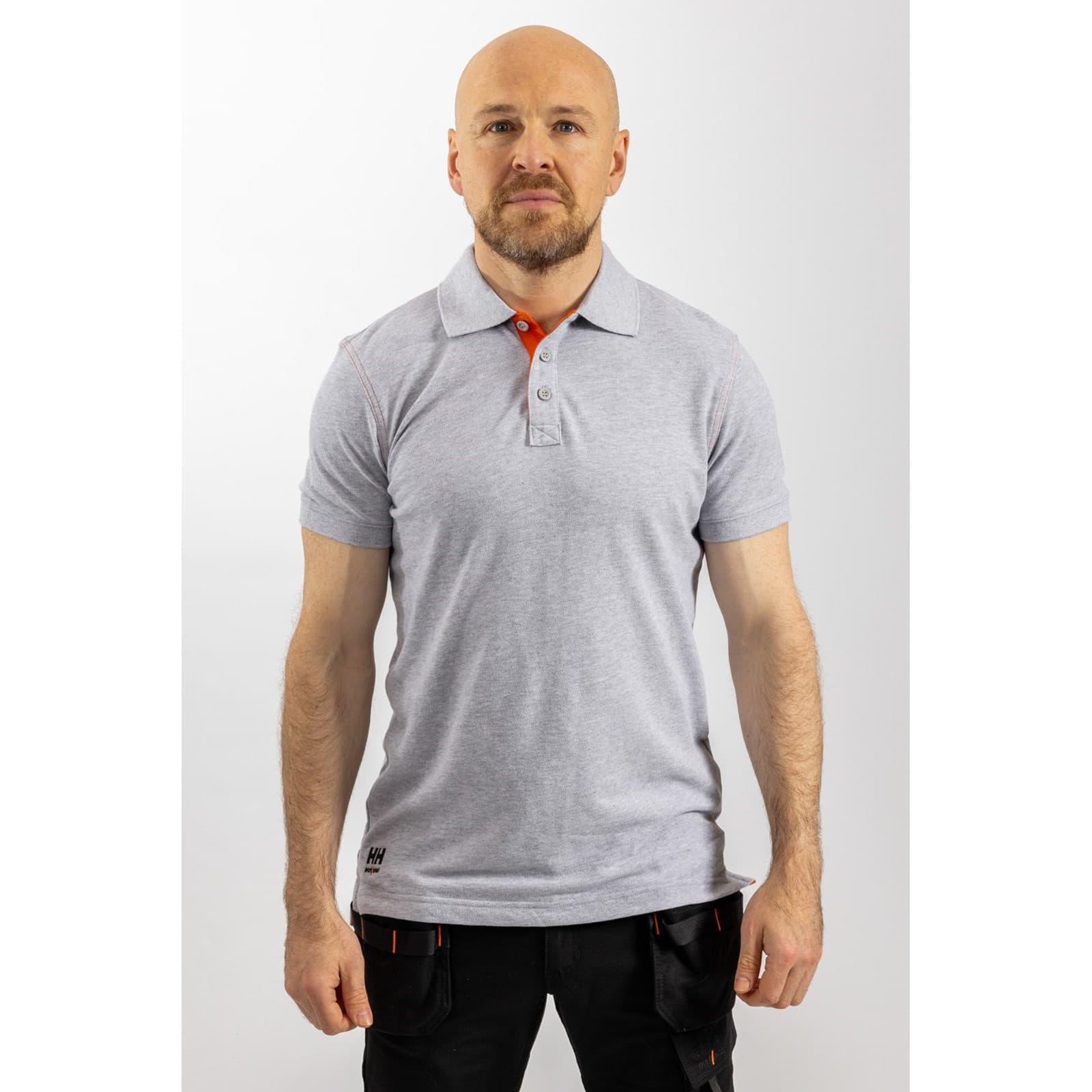 Helly Hansen Workwear Helly Hansen Workwear Oxford Polo - Grey Melange in Grey Melange