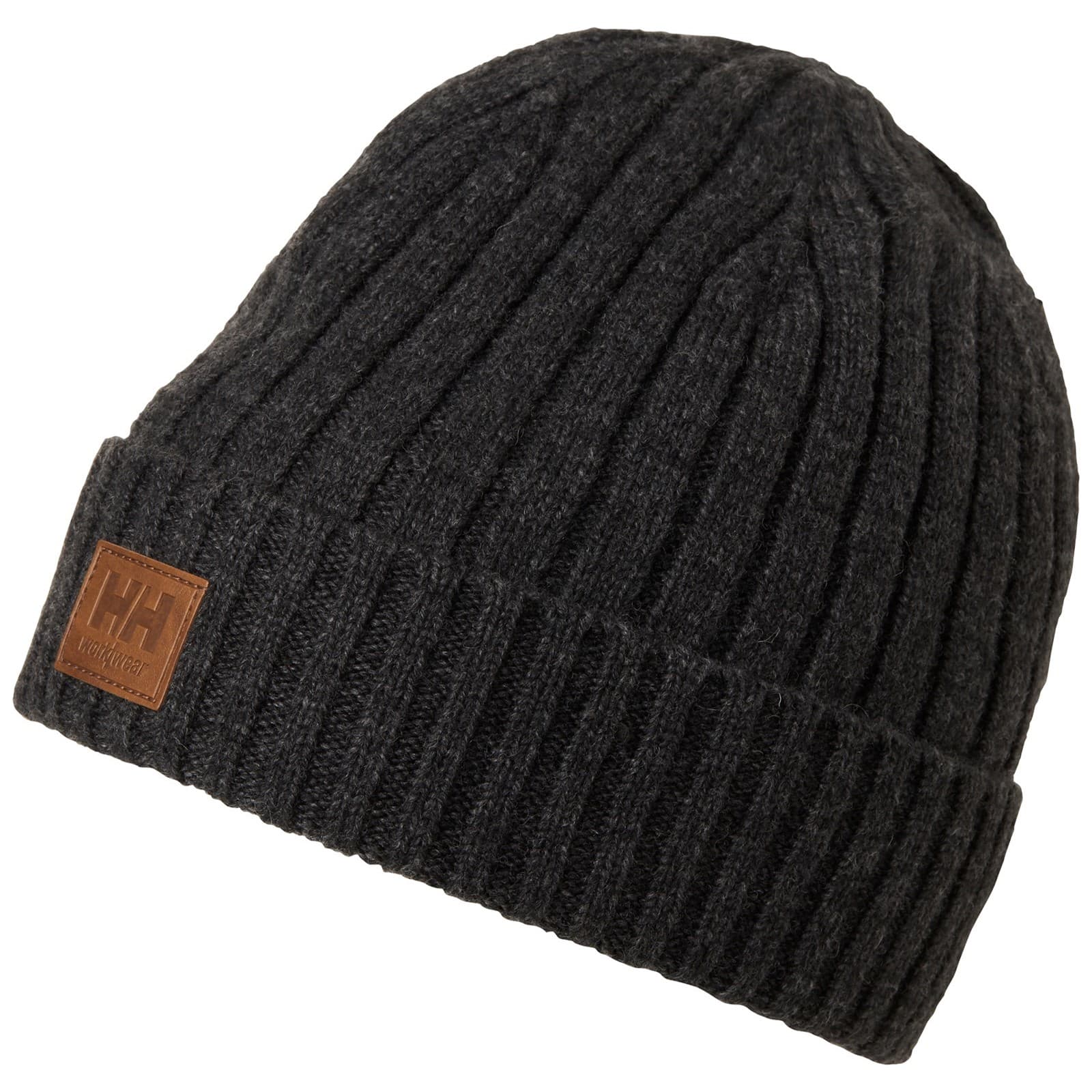 Helly Hansen Workwear Helly Hansen Workwear Classic Wool Cuff Beanie - Dark Grey in Dark Grey