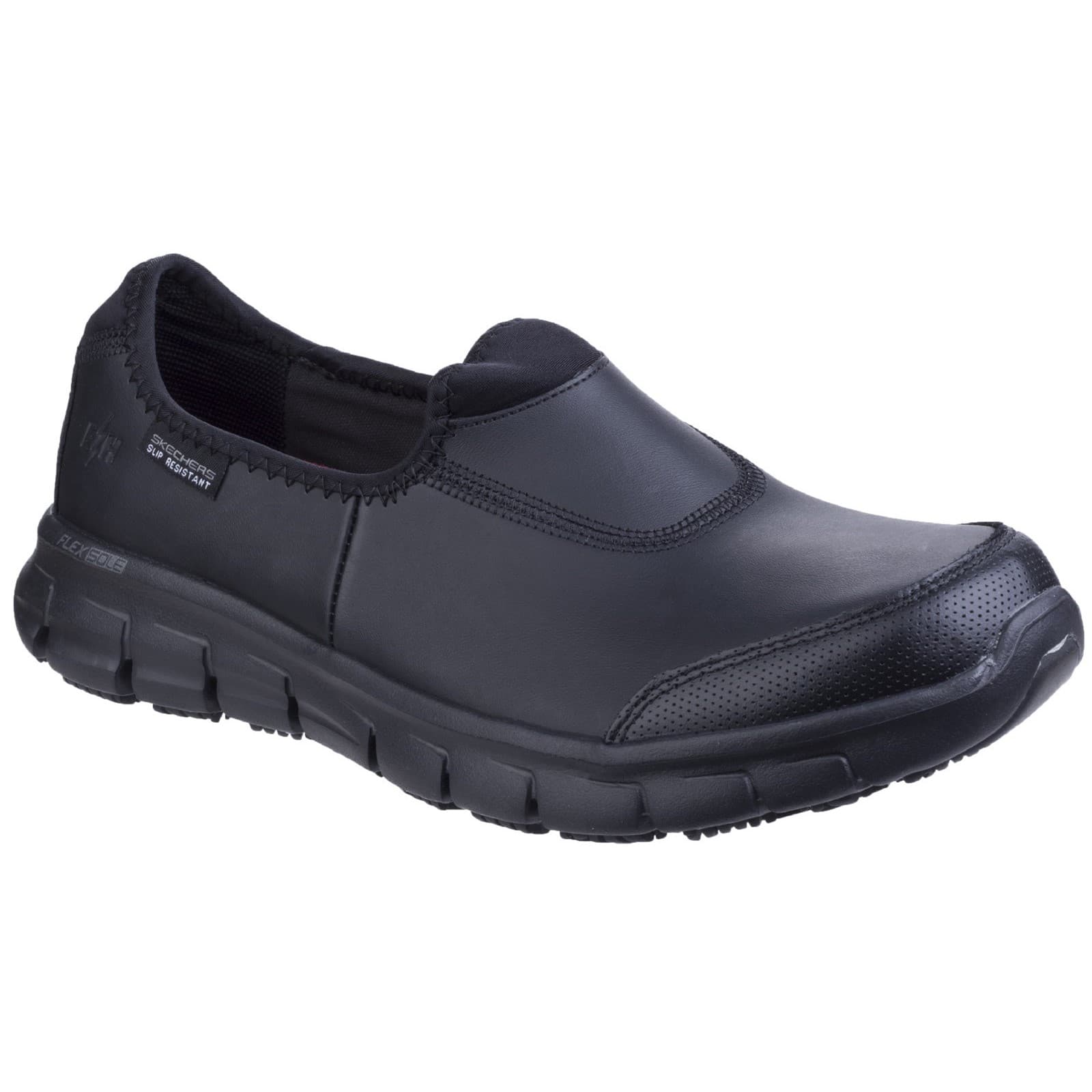 Skechers Workwear Skechers Workwear Sure Track Slip Resistant Occupational Shoe - Black in Black