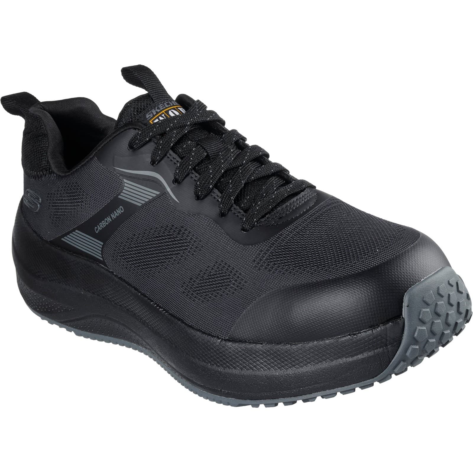Skechers Workwear Transporter Lite Safety Trainer - Black Textile/Synthetic