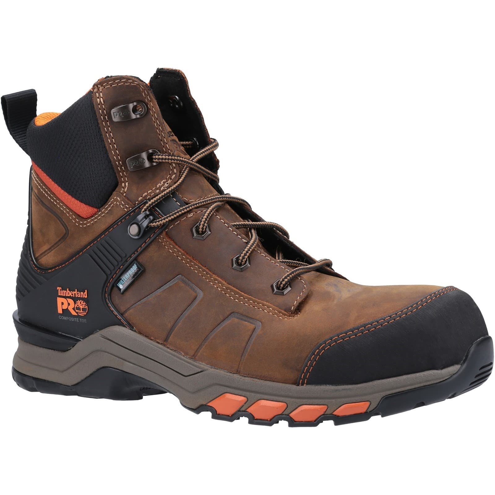 Timberland Pro Timberland Pro Hypercharge Composite Safety Toe Work Boot - Brown/Orange in Brown/Orange