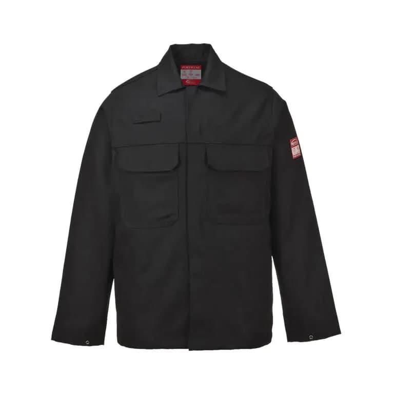 Portwest BIZ2 Flame Resistant Work Jacket - Small - Black
