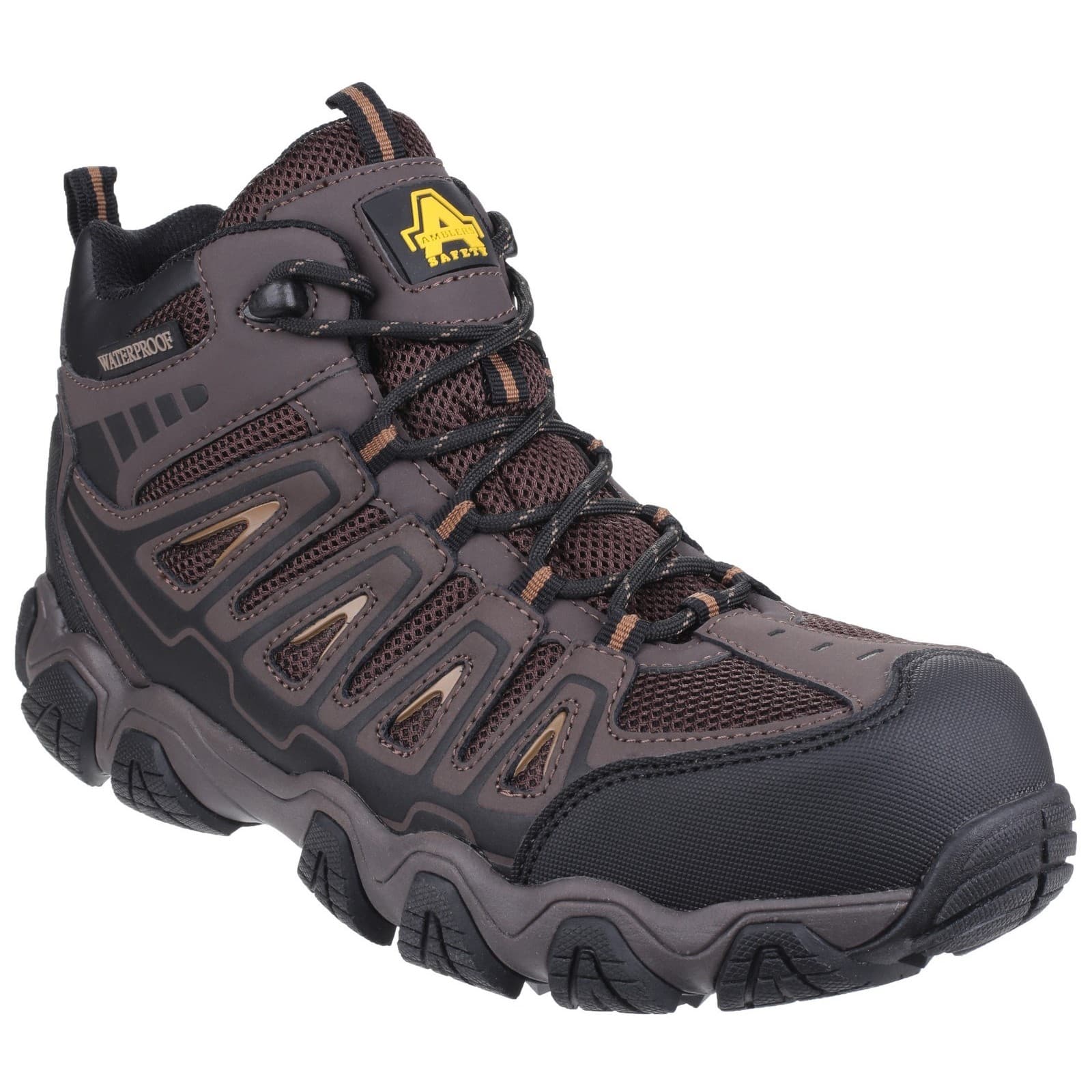 Amblers Safety Amblers Safety AS801 Rockingham Waterproof Non-Metal Safety Hiker - Brown in Brown