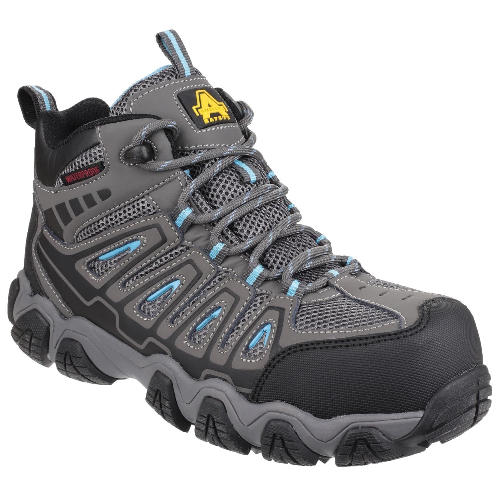 Amblers Safety Amblers Safety AS802 Waterproof Non-Metal Ladies Safety Hiker - Grey in Grey