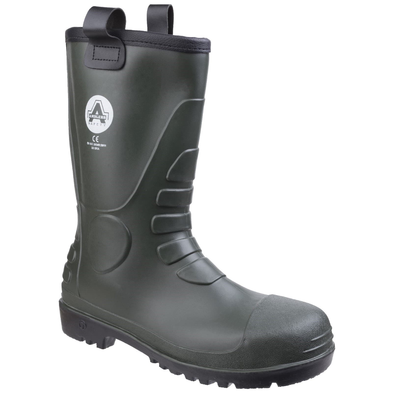 Amblers Safety Amblers Safety FS97 PVC Rigger Safety Boot - Green in Green