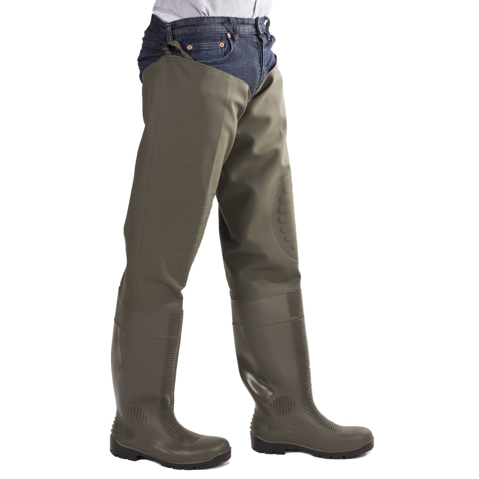 Amblers Safety Forth Thigh Safety Wader - Green