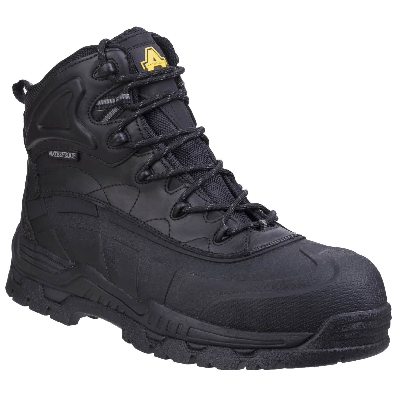 Amblers Safety Amblers Safety FS430 Orca Hybrid Waterproof Non-Metal Safety Boot - Black in Black