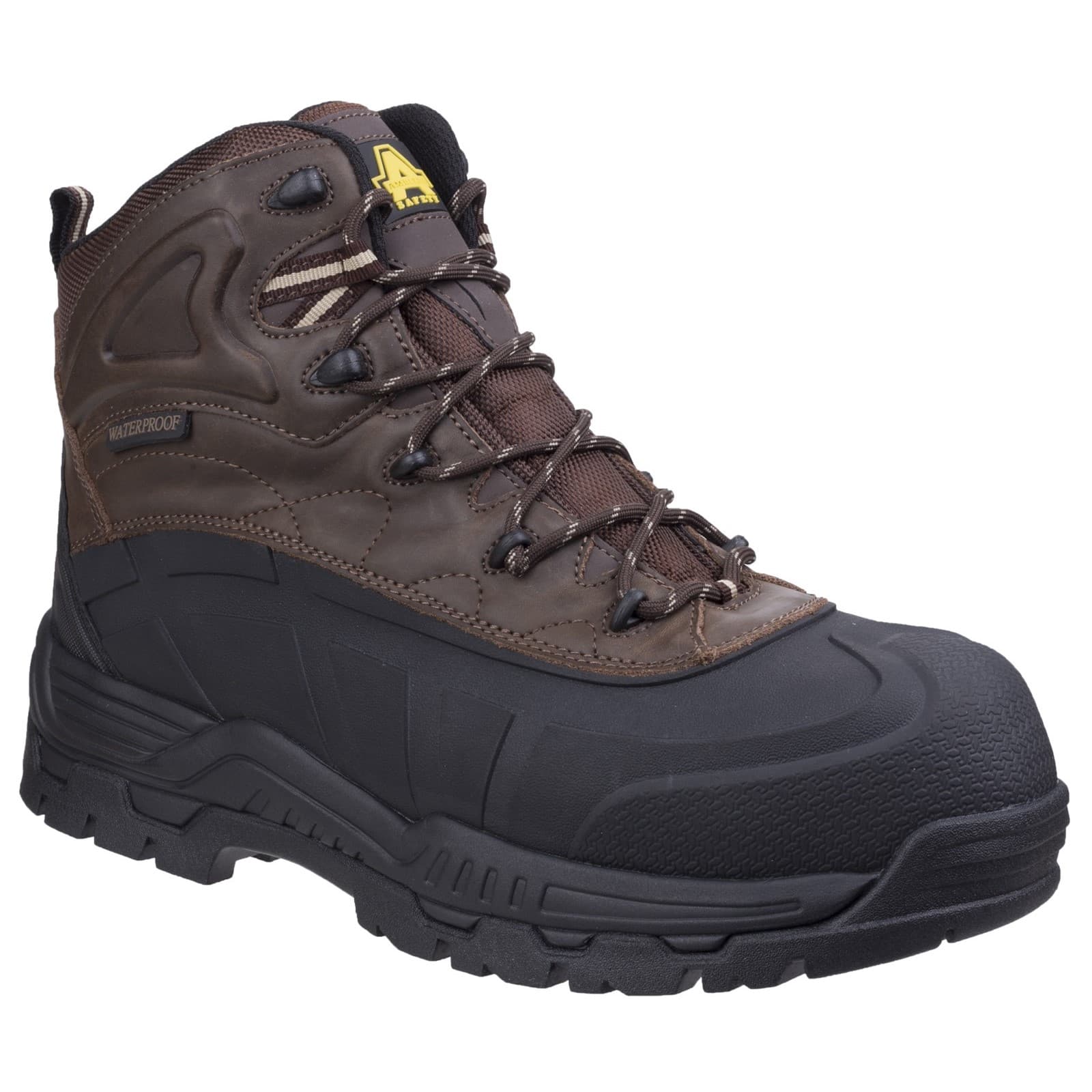 Amblers Safety Amblers Safety FS430 Orca Hybrid Waterproof Non-Metal Safety Boot - Brown in Brown