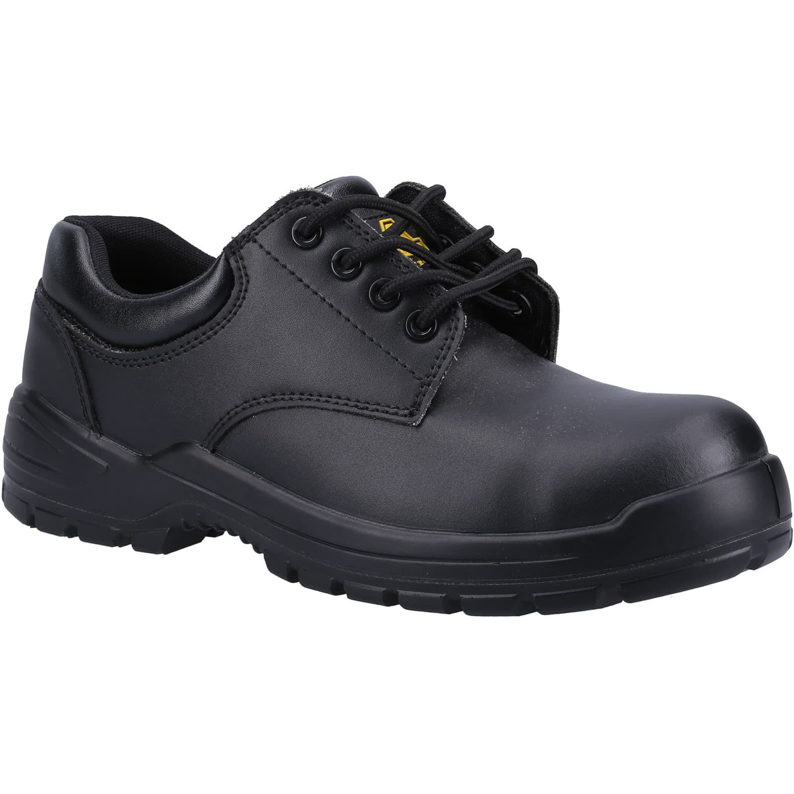 Amblers Safety Amblers Safety FS38C Metal Free Composite Gibson Lace Safety Shoe - Black in Black