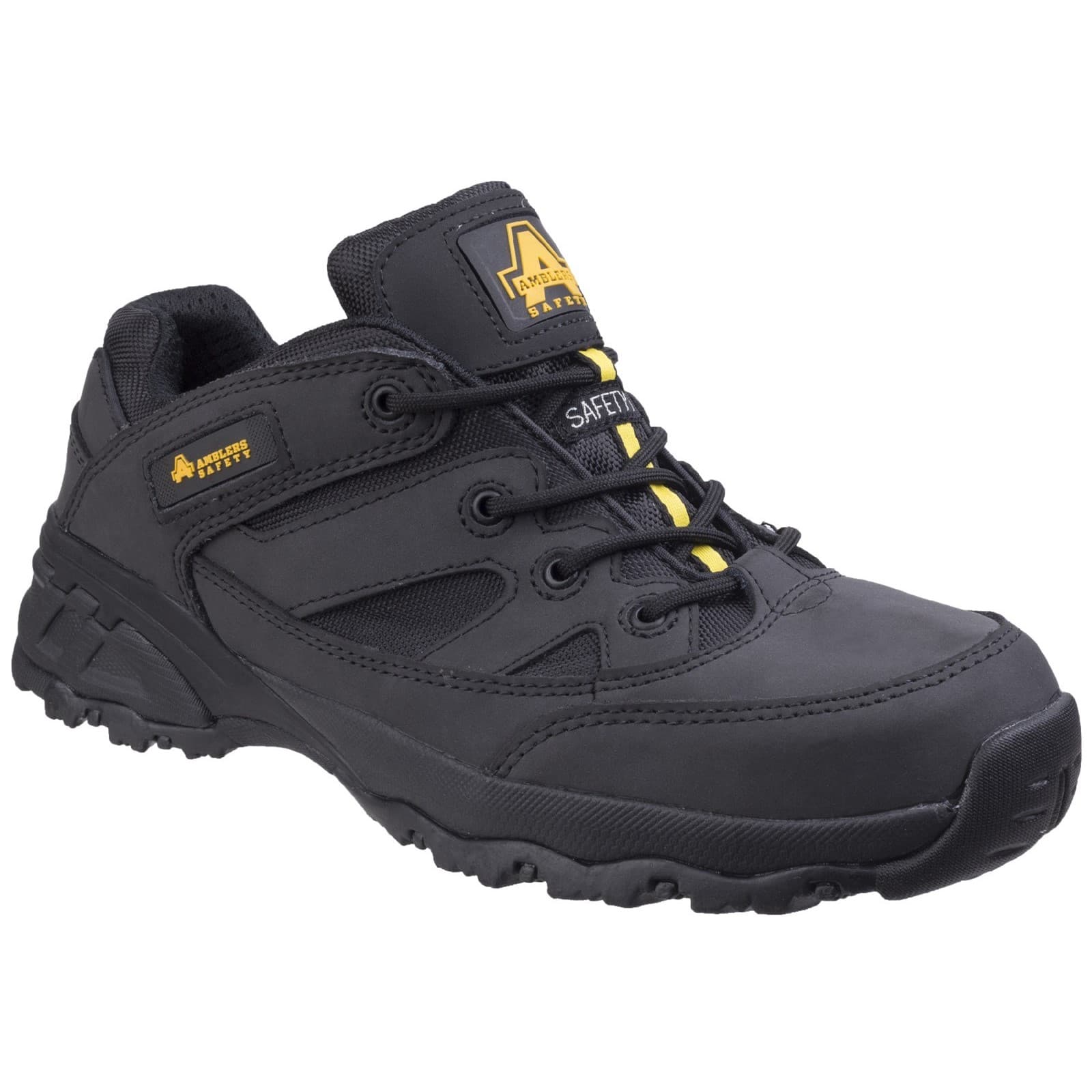 Amblers Safety Amblers Safety FS68C Fully Composite Metal Free Safety Trainer - Black in Black
