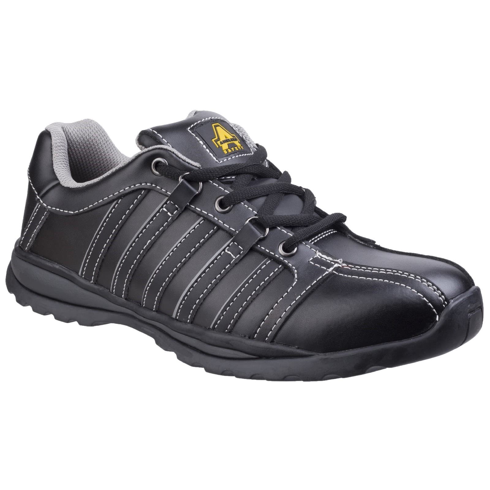 Amblers Safety Amblers Safety FS50 Antistatic Lace up Safety Trainer - Black in Black