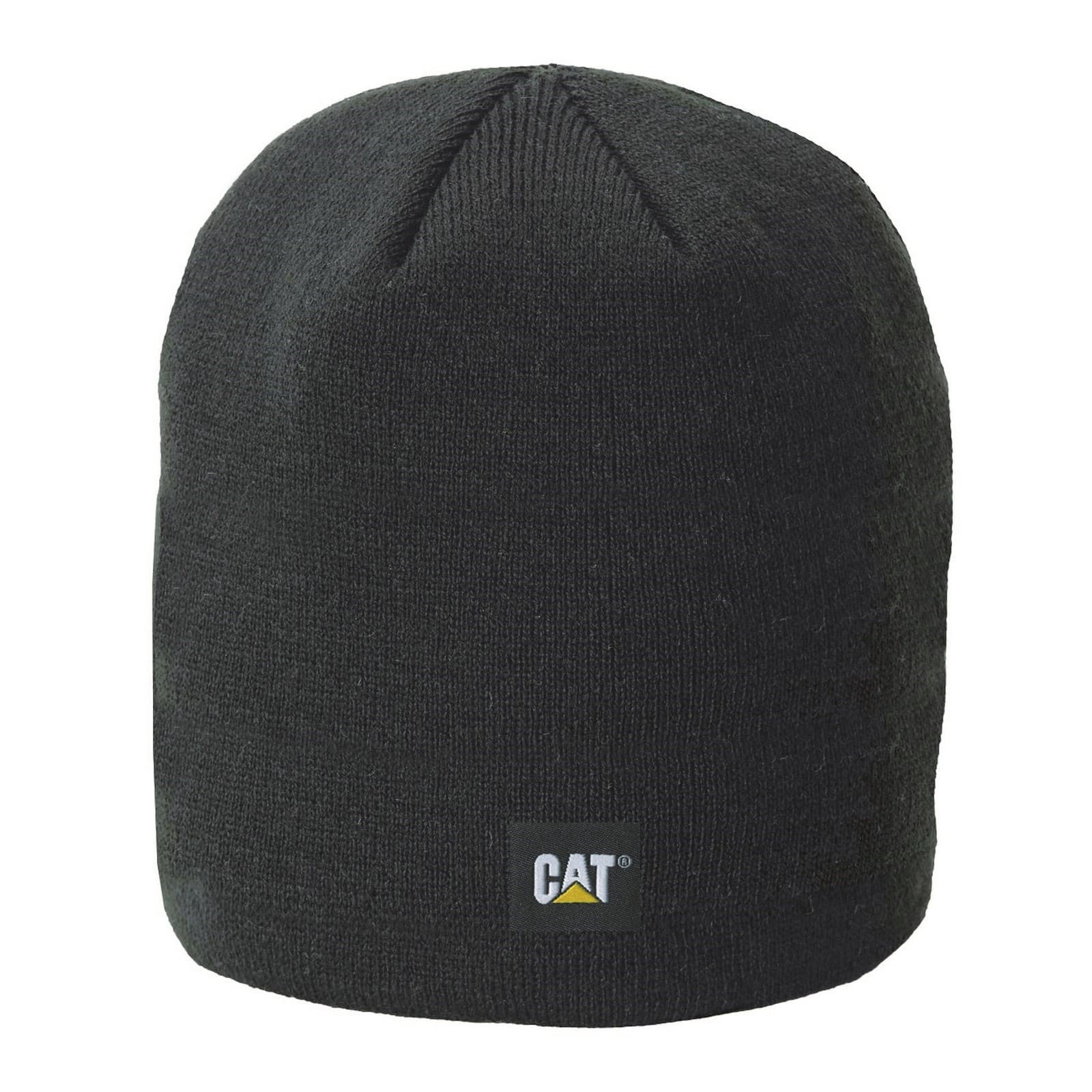 Caterpillar Caterpillar Logo Knit Cap - Black in Black