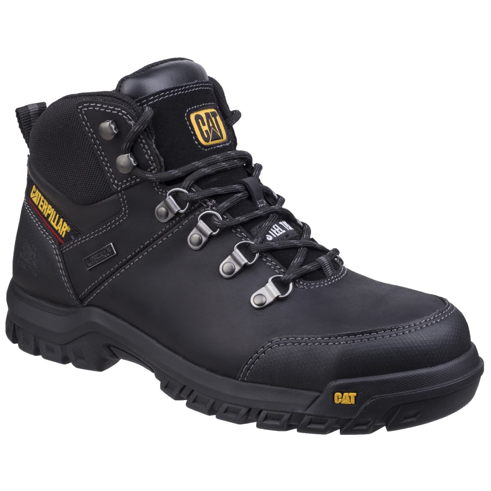 Caterpillar Caterpillar Framework Safety Boot ST S3 WR HRO SRA - Black in Black