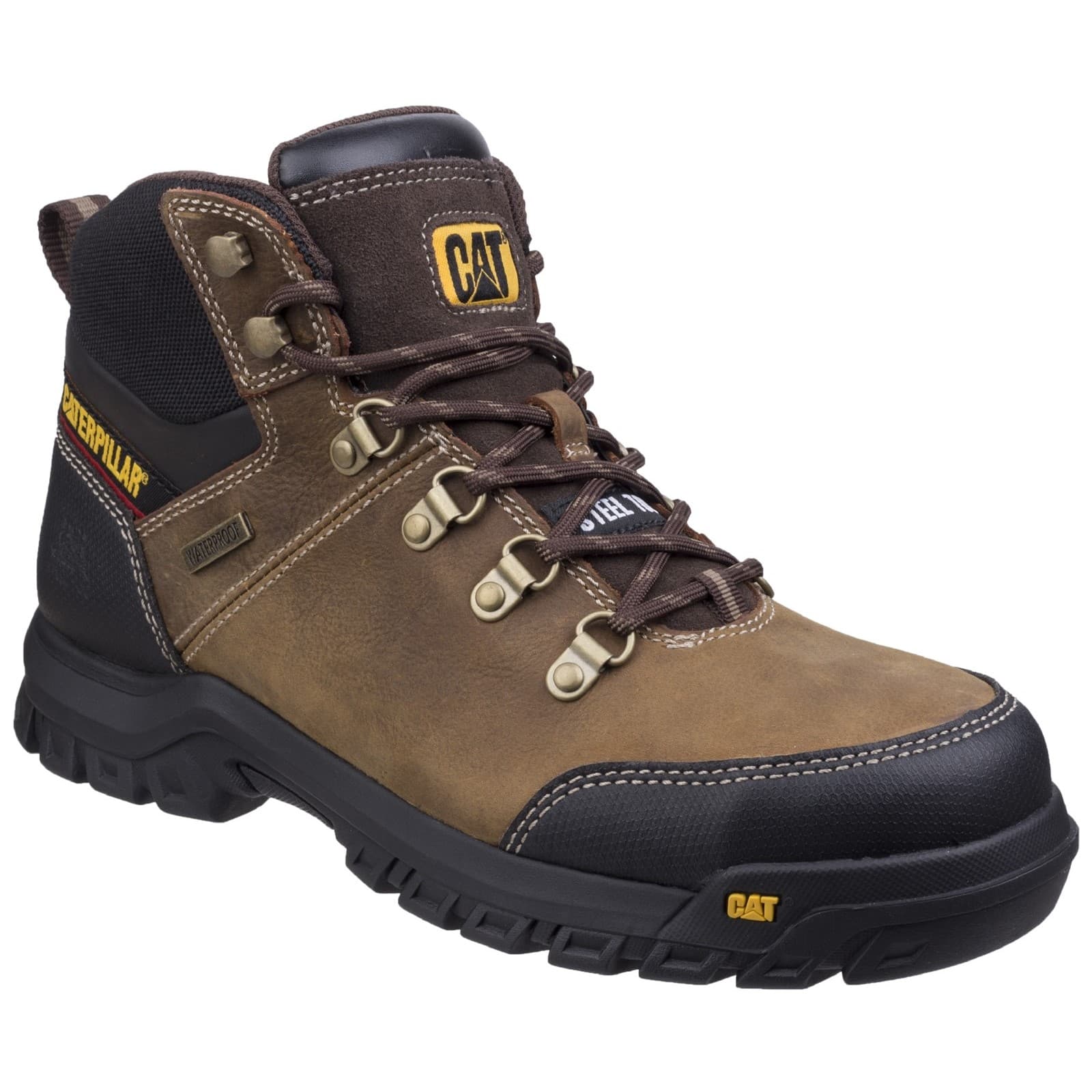 Caterpillar Caterpillar Framework Safety Boot ST S3 WR HRO SRA - Seal Brown in Seal Brown