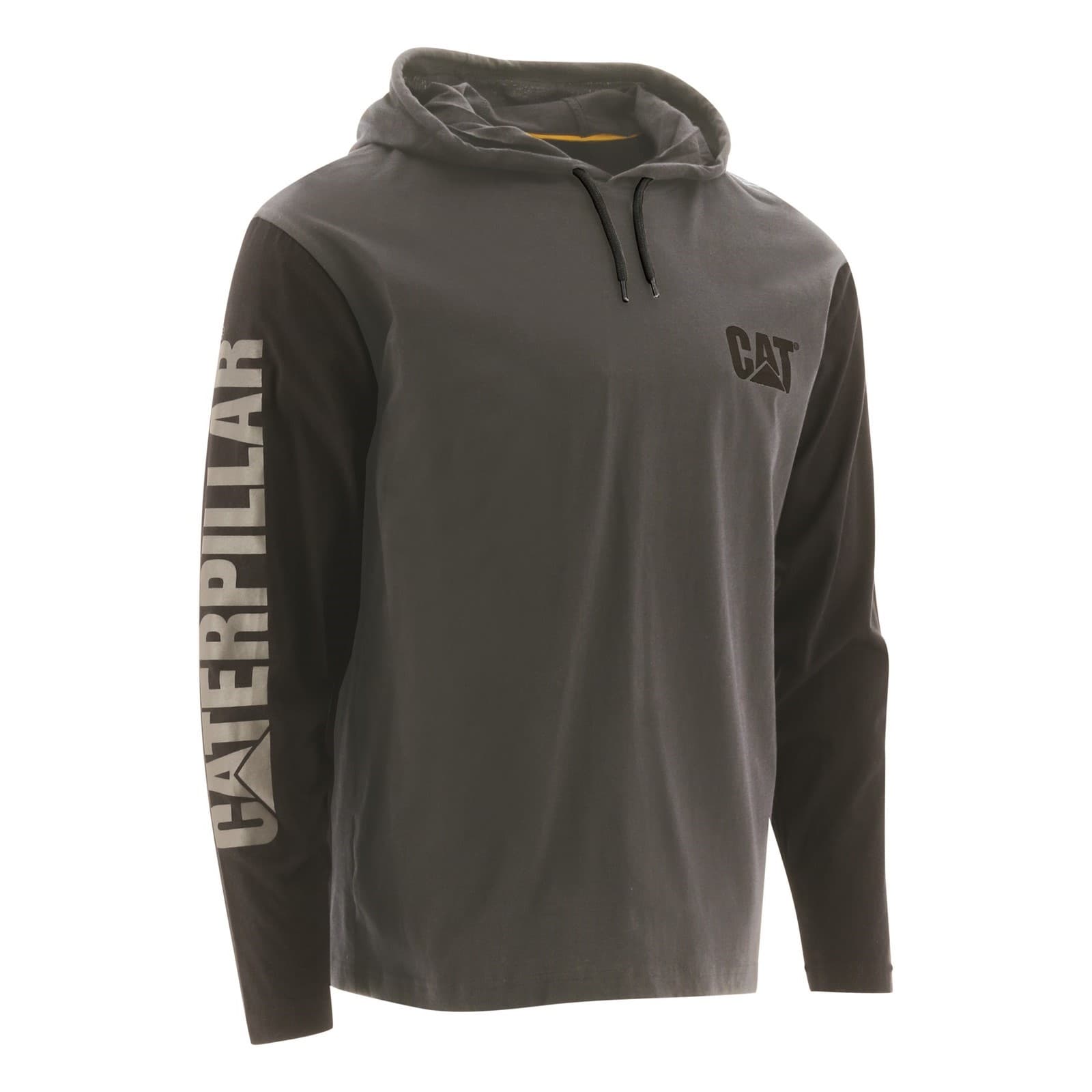 Caterpillar Caterpillar Hooded Long Sleeve Tee - Dark Shadow in Dark Shadow