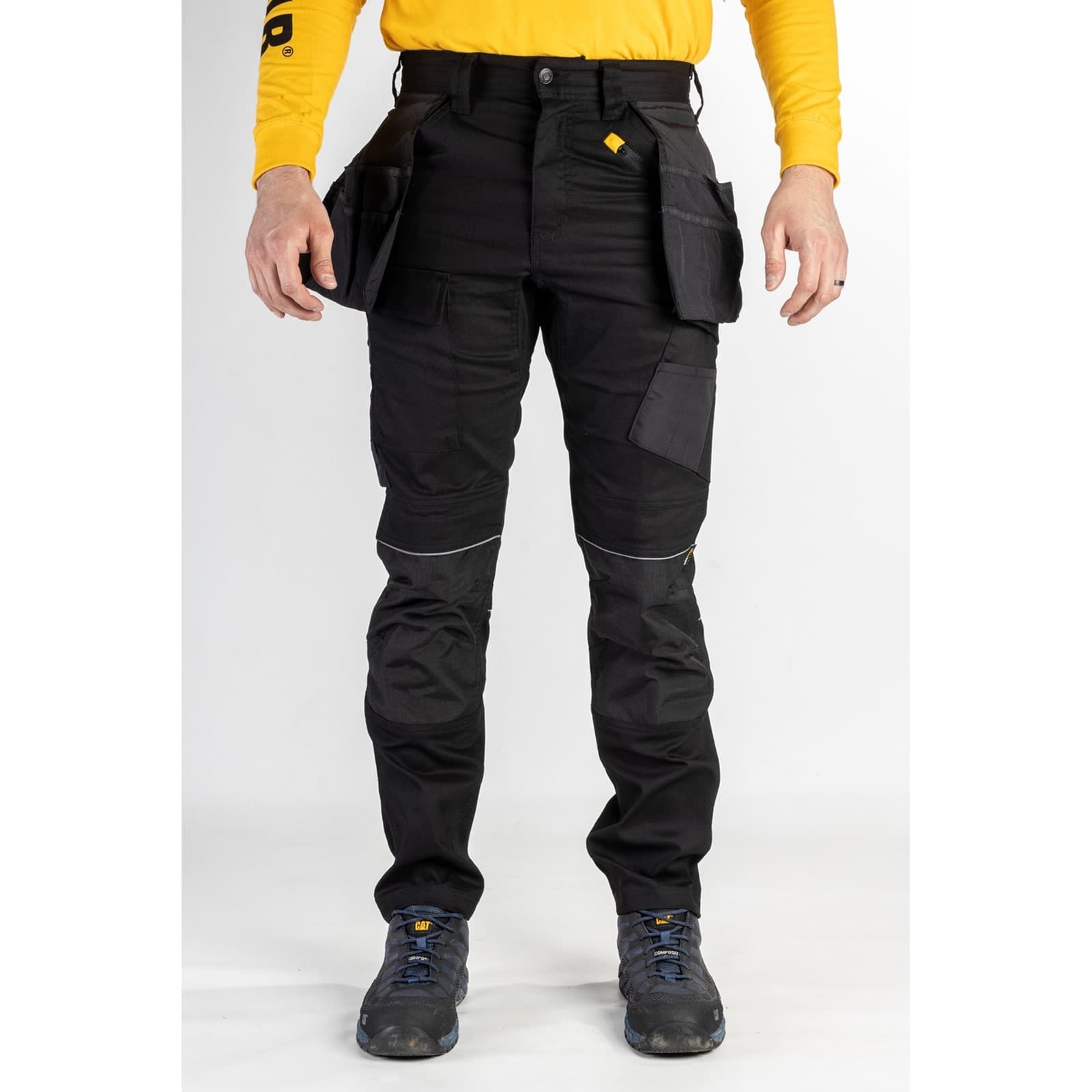 Caterpillar Caterpillar Stretch Pocket Trouser - Black in Black