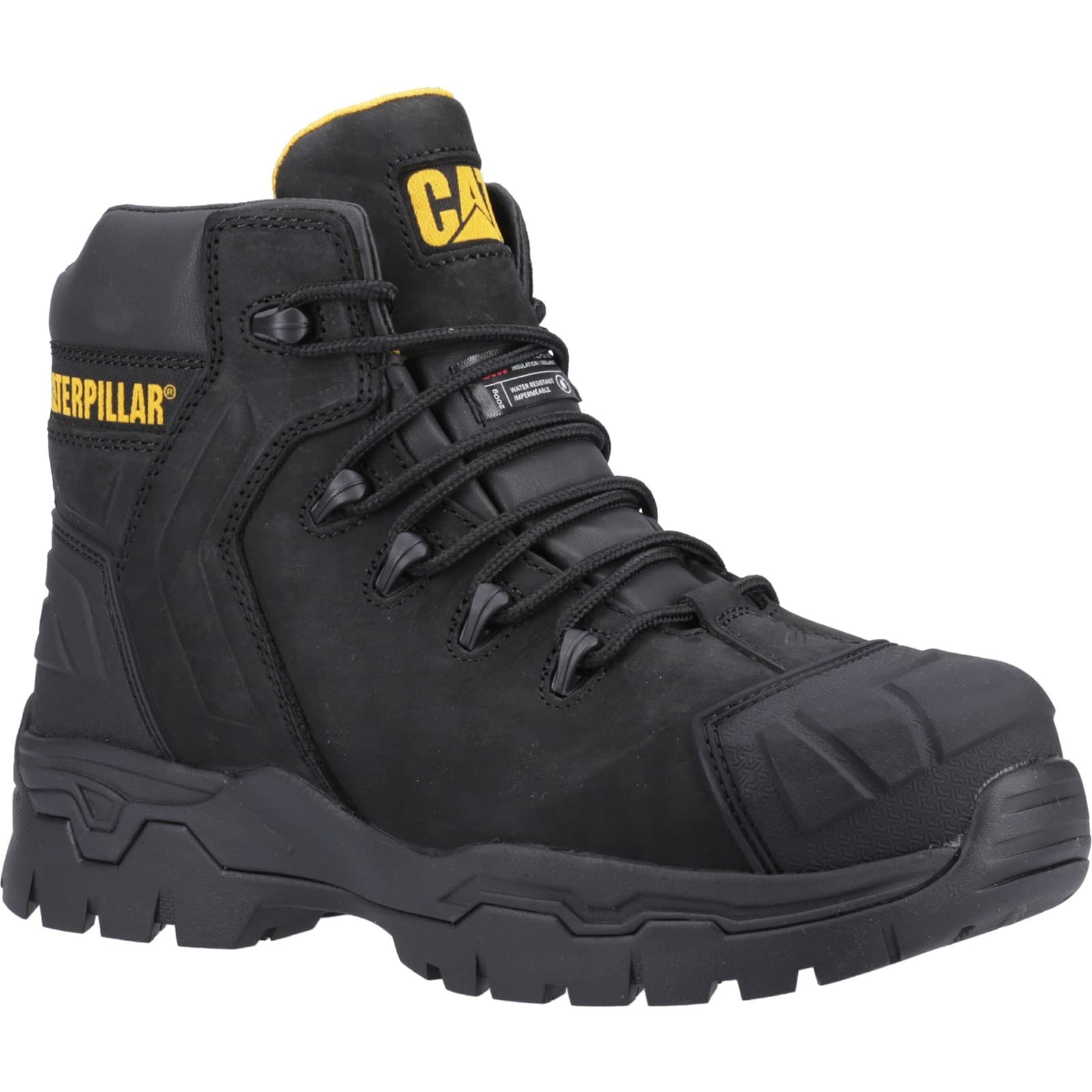 Caterpillar Caterpillar Everett S3 WP Safety Boot - Black in Black