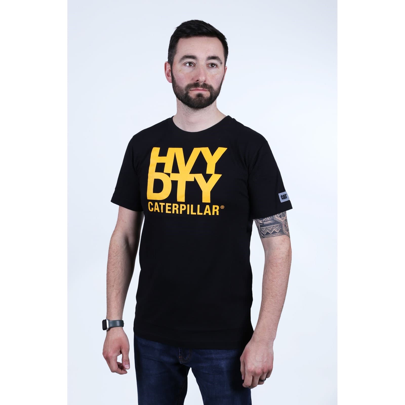 Caterpillar Caterpillar Heavy Duty Tee - Black in Black