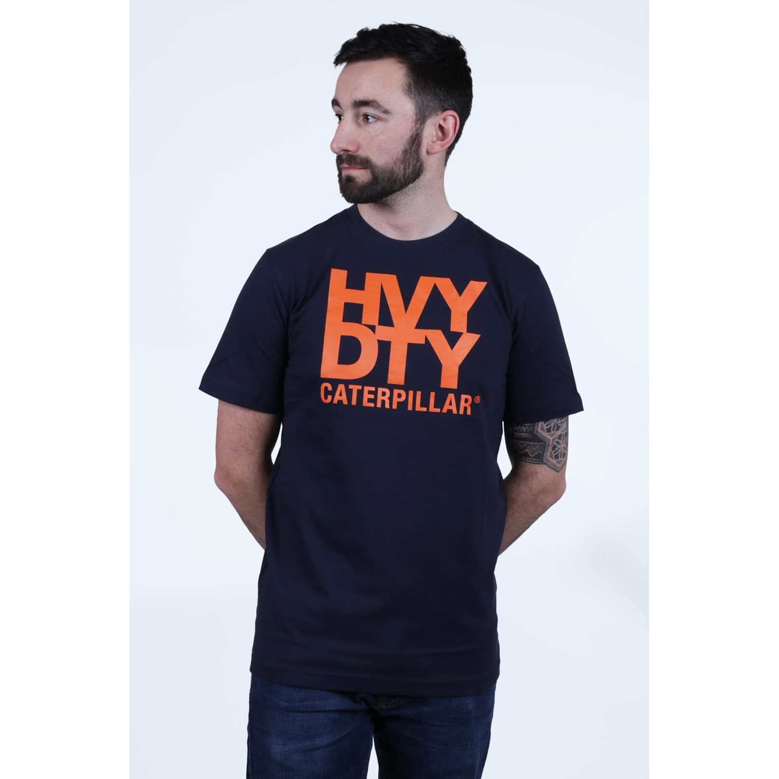 Caterpillar Caterpillar Heavy Duty Tee - Eclipse in Eclipse