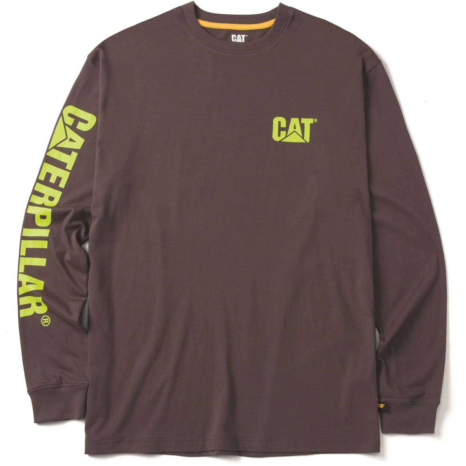 Caterpillar Caterpillar Trademark Banner Long Sleeve T-Shirt - Magnet in Magnet